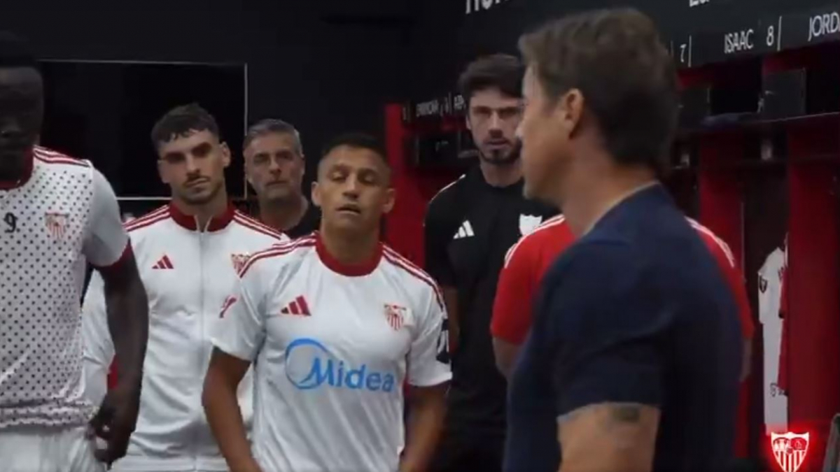  La brutal charla de Almeyda en el descanso del Sevilla - Barcelona: &quot;Si nos relajamos, la cagamos&quot; 