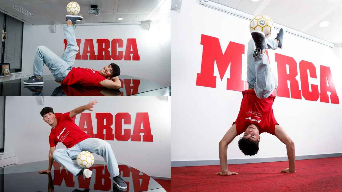 Diego Piquera, el freestyler de moda: &quot;Ningún jugador profesional puede hacer lo que hacemos nosotros&quot;