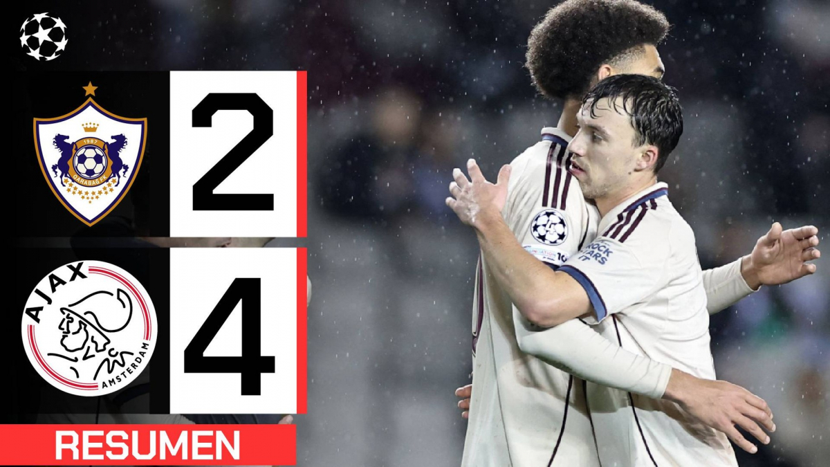 Qarabag 2-4 Ajax | Resumen Champions League
