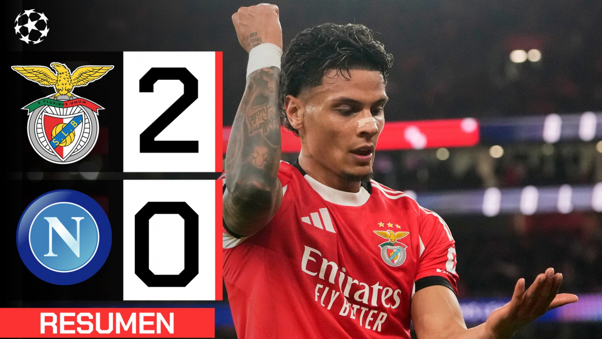 Benfica 2-0 Nápoles | Resumen Champions League