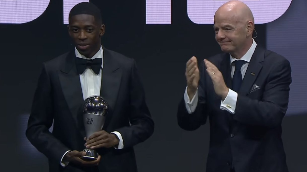 Dembélé también es The Best; un madridista y dos del Barça, en el once del año<br>