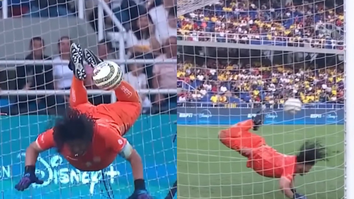 Higuita vuelve a hacer el escorpión... aunque los años no perdonen