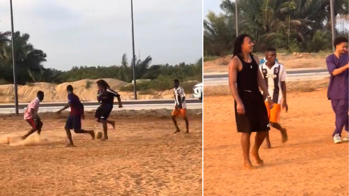 El verdadero fútbol: la humildad de Koundé en la vuelta a sus orígenes