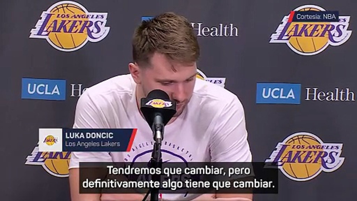 Doncic lanza un aviso sobre la situación de los Lakers: "Tiene un aspecto terrible"