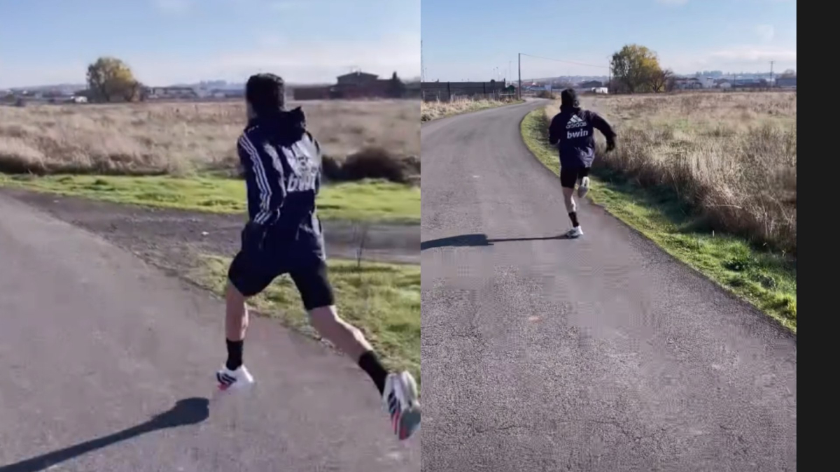 ¿De verdad está de vacaciones? Así es el espectacular sprint 'a lo Usain Bolt' del madridista Fran García