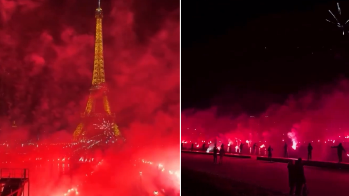 Cuarenta ultras arrestados por lanzar fuegos artificiales cerca de la Torre Eiffel