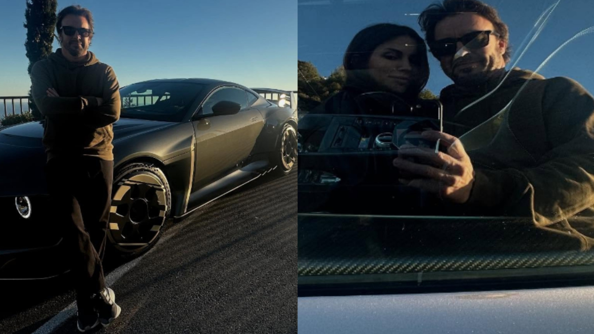 Alonso presume junto a Melissa Jiménez de cochazo: “Paseo de domingo perfecto, Valiant, lo tienes todo”