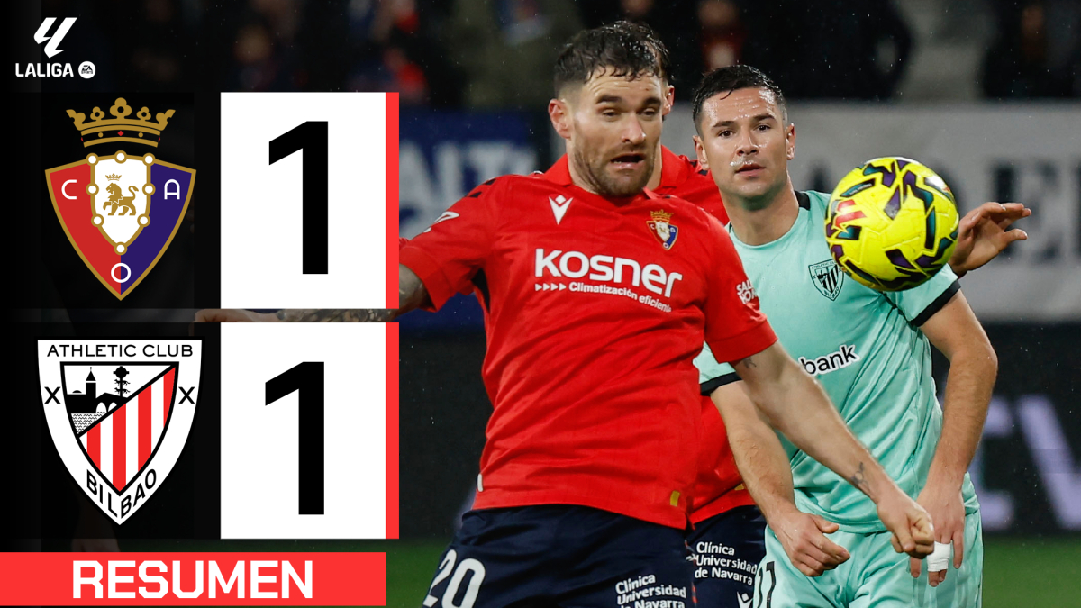 Osasuna 1-1 Athletic Club: resumen y goles | LaLiga EA Sports (J18)
