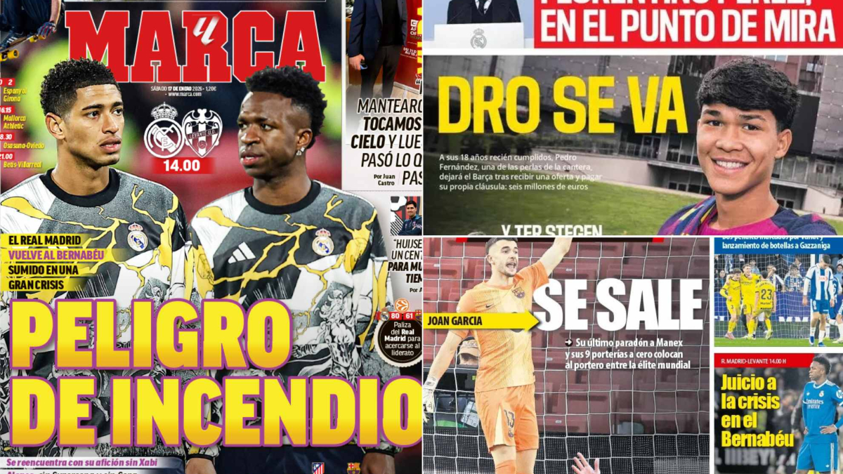 Las portadas: peligro de incendio en el Bernabéu