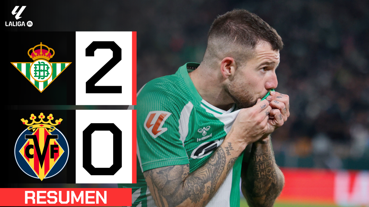 Real Betis 2-0 Villarreal: resumen y goles 