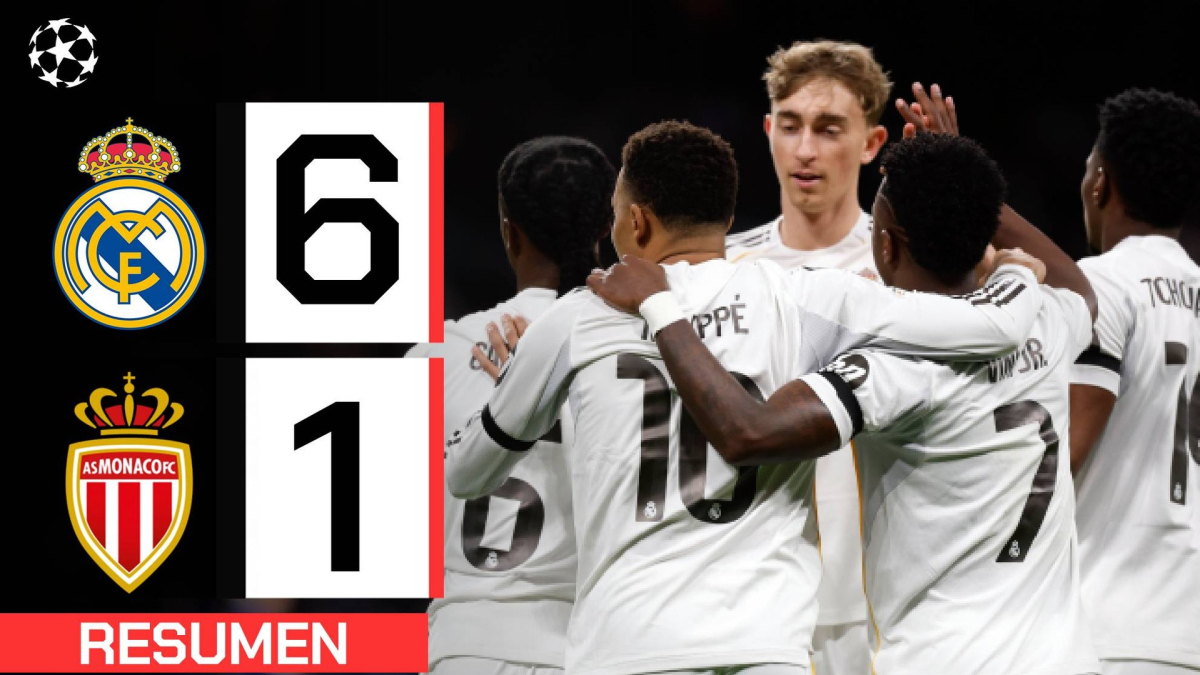 Real Madrid 6-1 Mónaco | Resumen Champions League