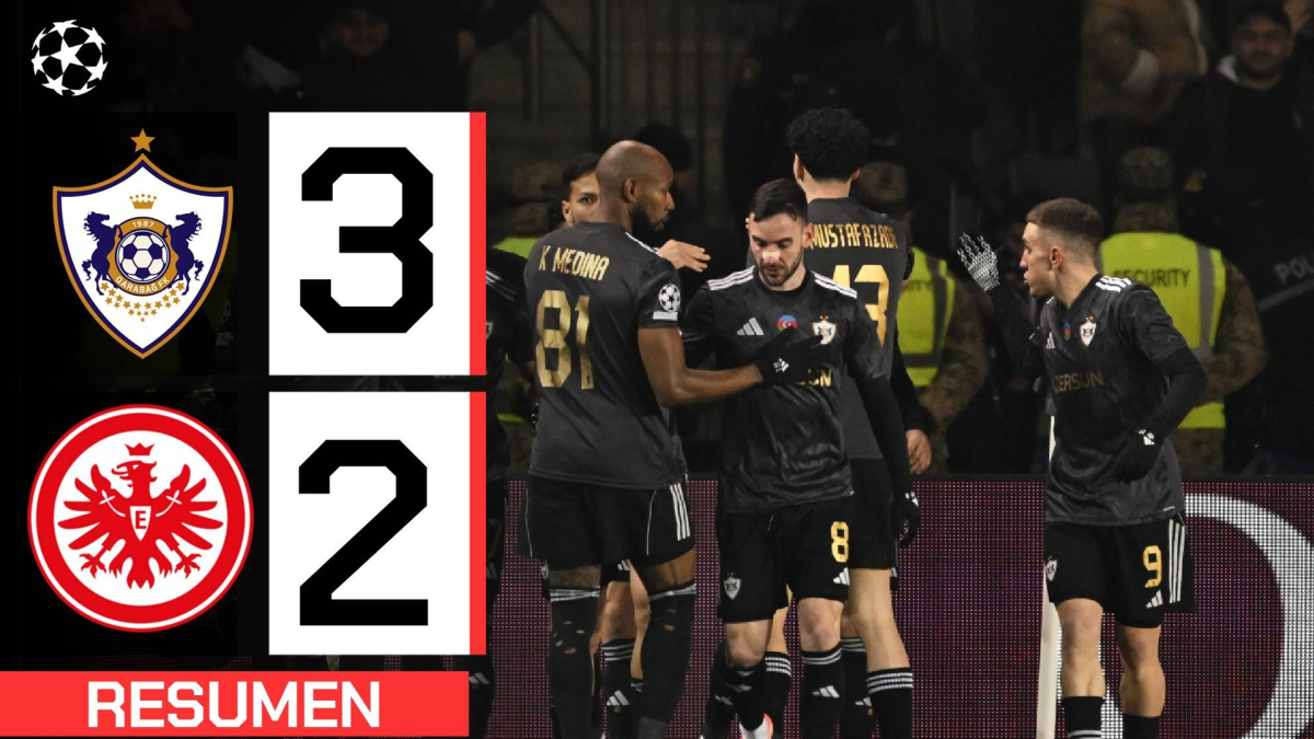 Qarabag 3-2 Eintracht | Resumen Champions League