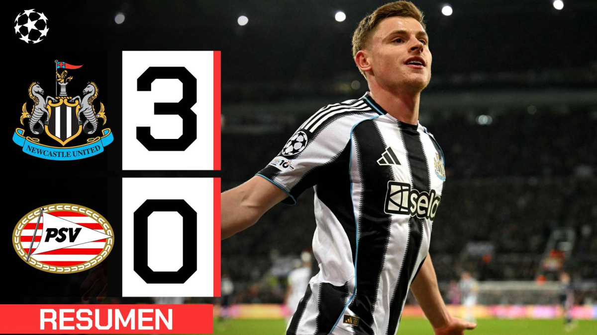 Newcastle 3-0 PSV | Resumen Champions League
