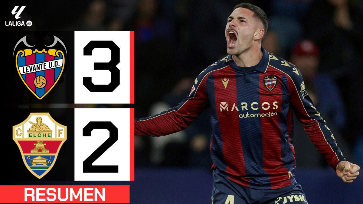 Levante 3-2 Elche: resumen y goles | LaLiga EA Sports (J21)
