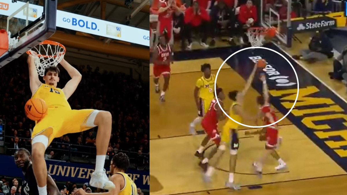 Aday Mara desplegó sus alas para blindar el aro y guiar a Michigan hasta un balance de 18-1