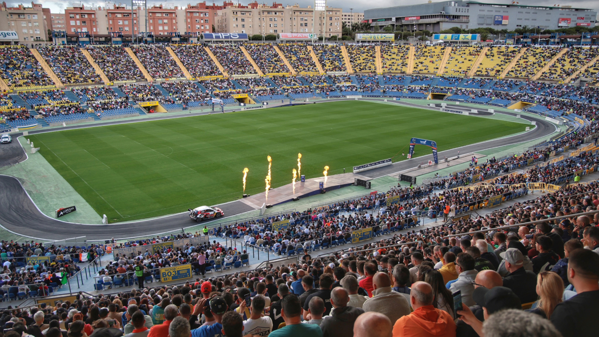 El Rally Islas Canarias… ¡se estrena en el Estadio de Gran Canaria!