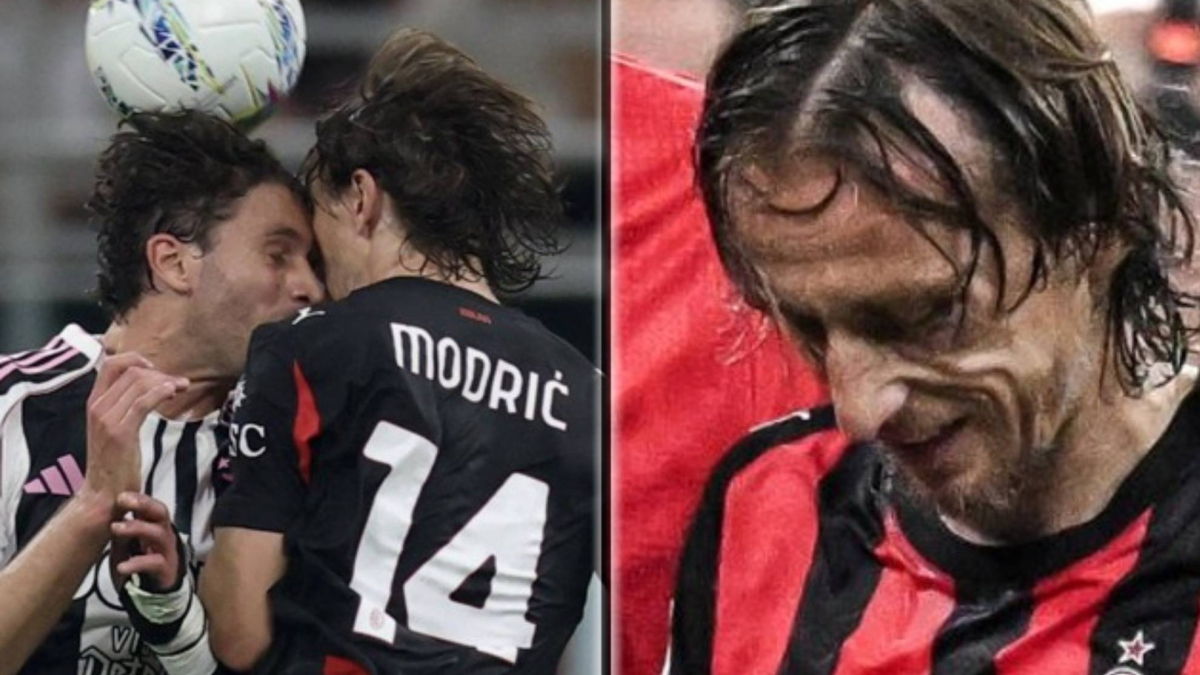 Modric acaba con el ojo a la funerala tras un brutal choque