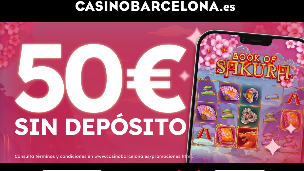 Casino Barcelona te regala 50€ para su exclusiva Book of Sakura