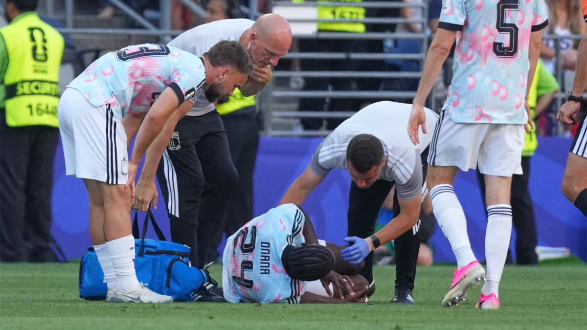 Palo para Bélgica antes de jugar contra España: Onana sufre una rotura del ligamento cruzado anterior de la rodilla