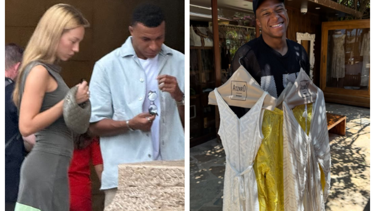 Las vacaciones de Mbappé y Ester Expósito<br>