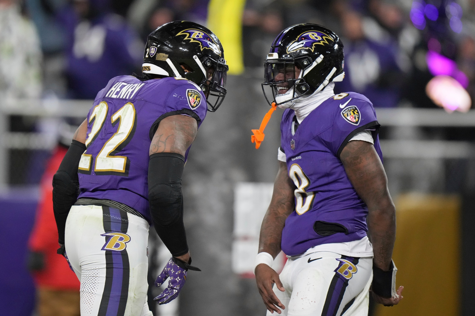  Derrick Henry and Lamar Jackson, from the Ravens.