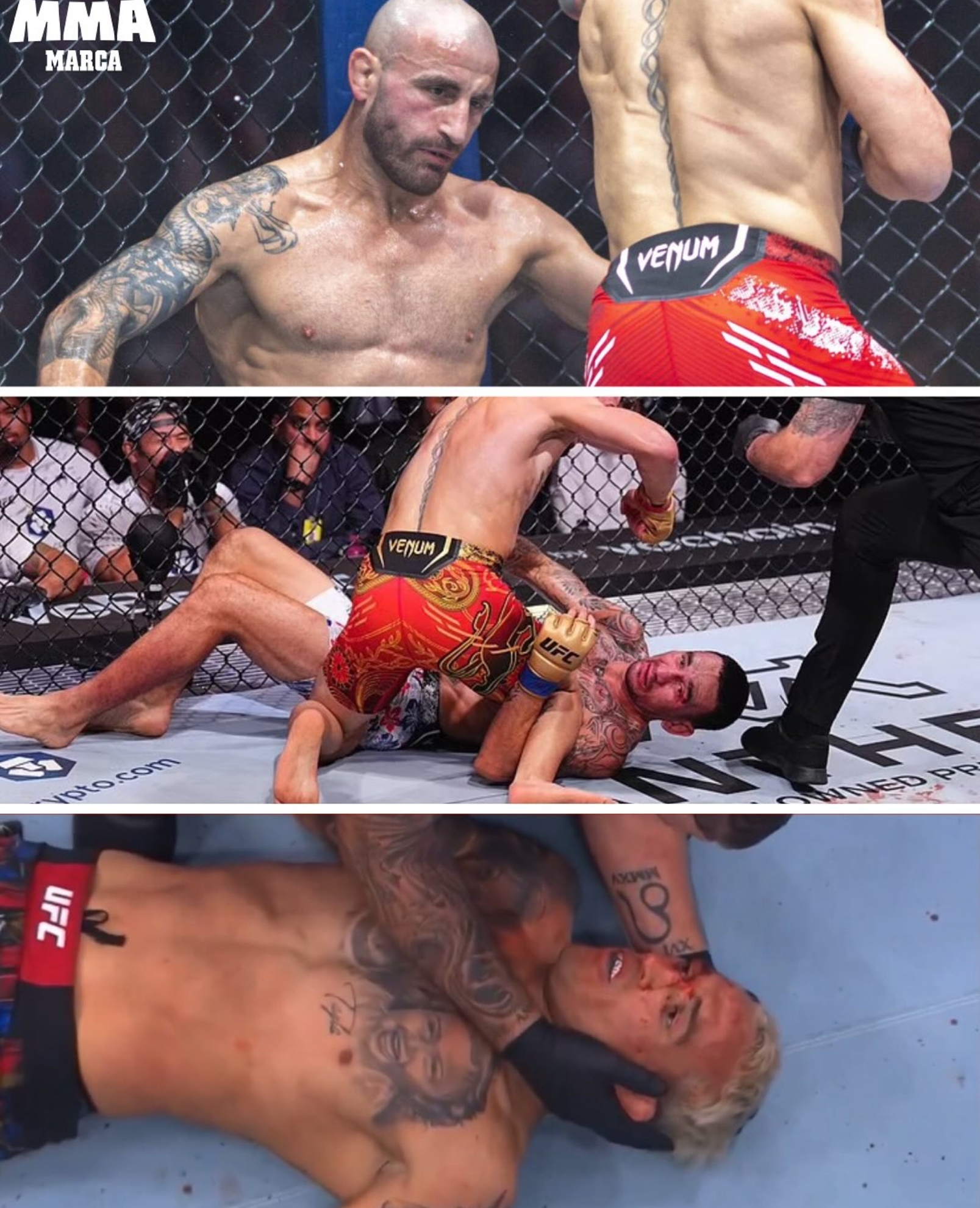 Charles Oliveira's confession about Topuria's KO: "The hardest punch I've ever taken"