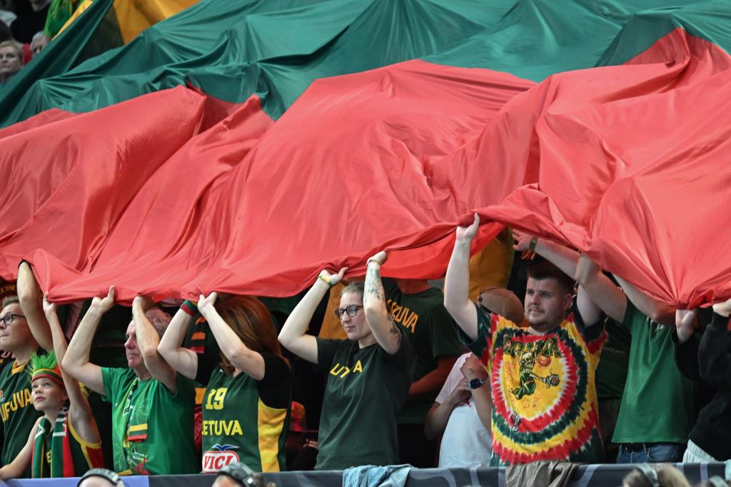 Lithuanian fans displaced to Tampere.