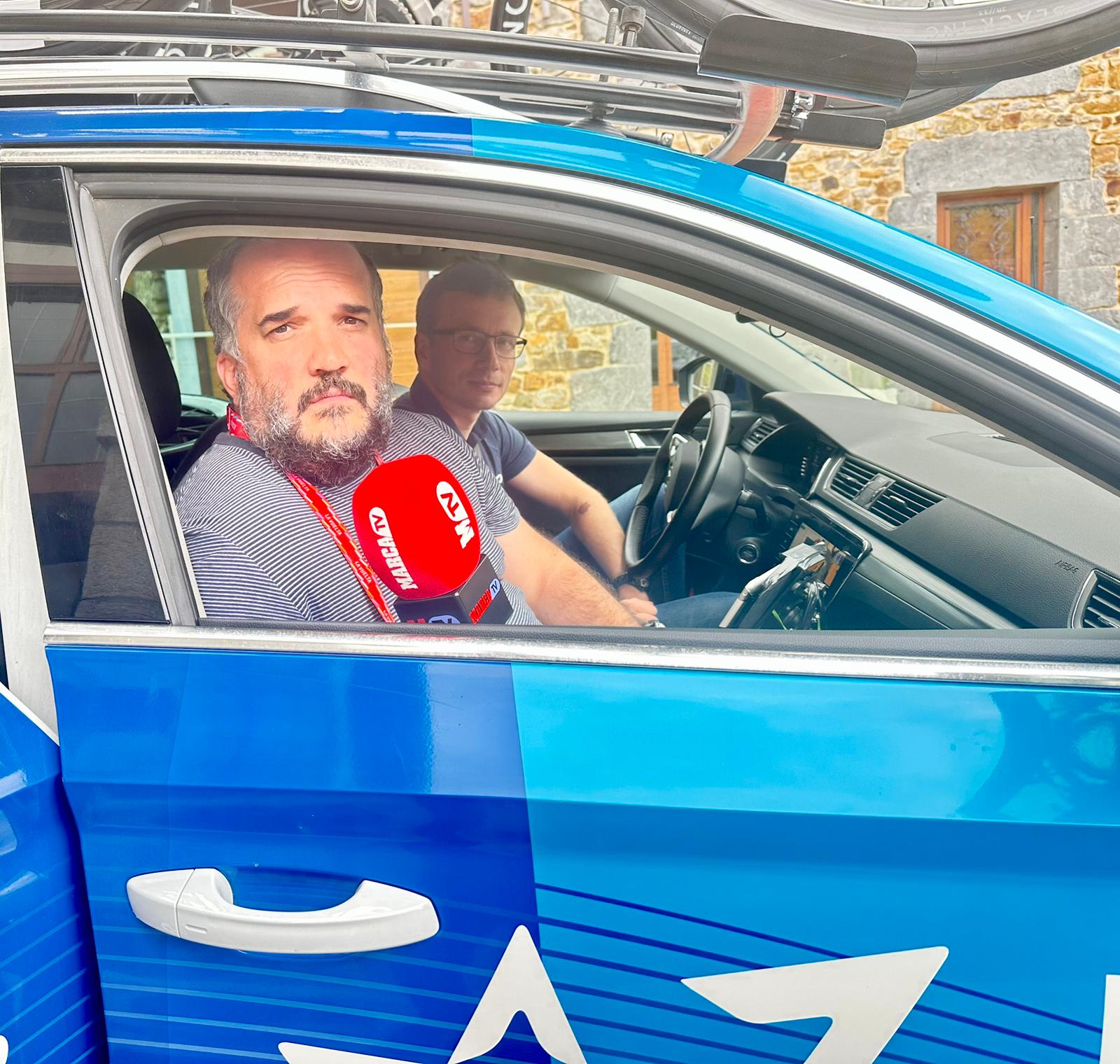El redactor de MARCA, en el coche.