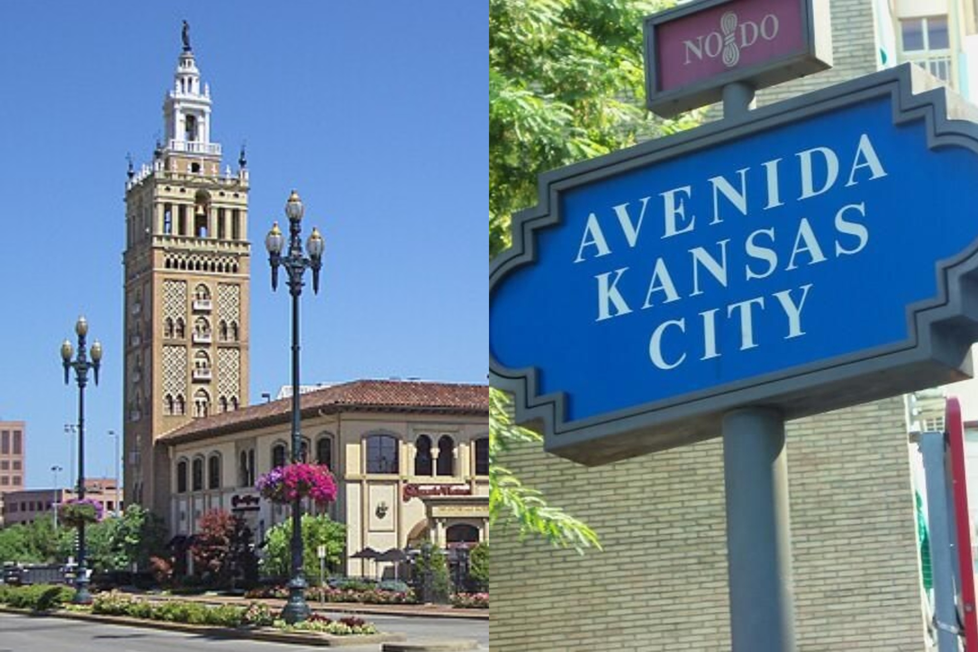 Country Club Plaza in Kansas and Avenida de Kansas City in Seville