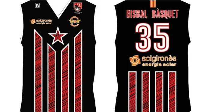 La febrero no permita al sol gironès bisbal jugar con la estelada independentista en su uniforme