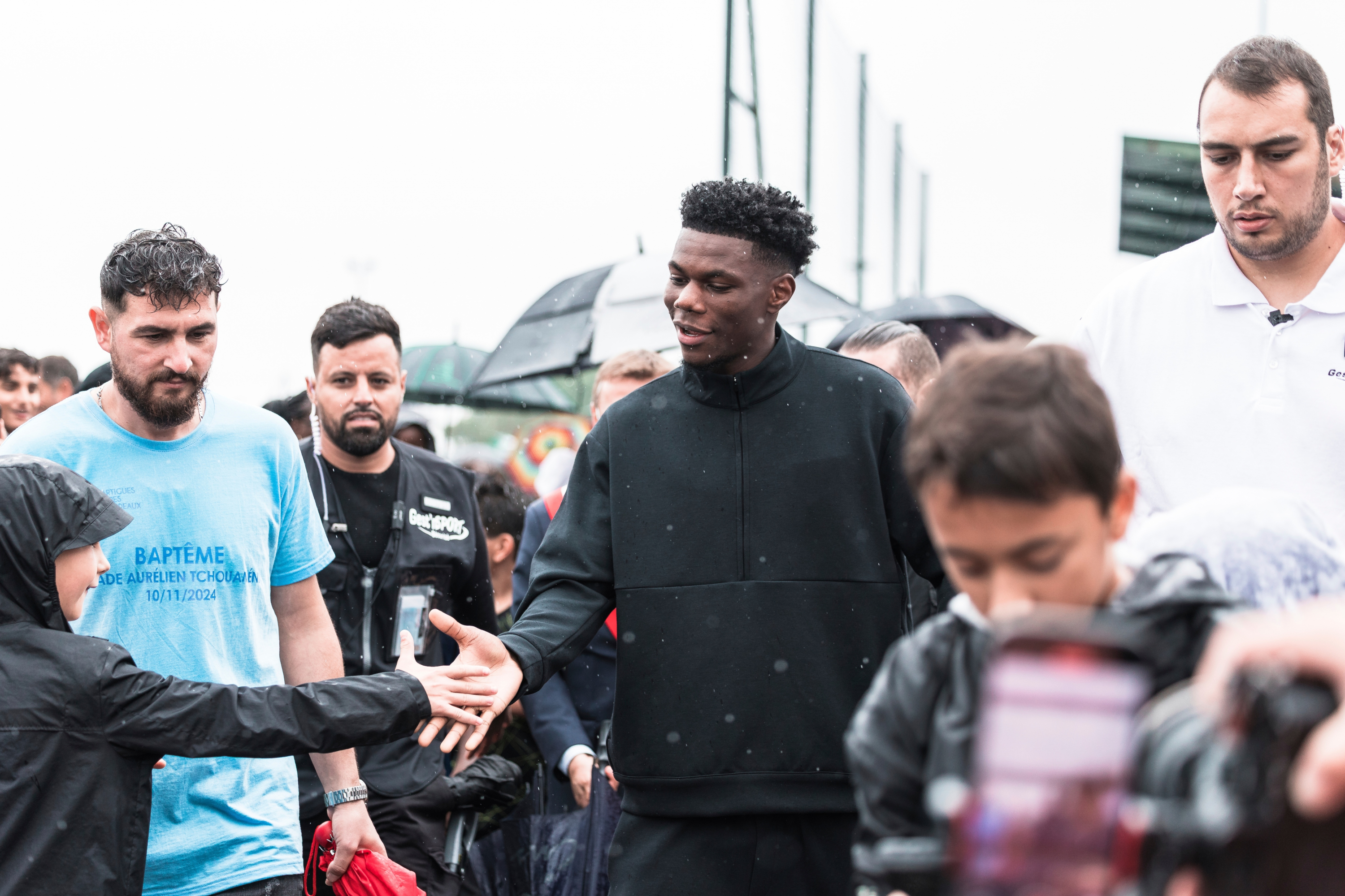 Tchouaméni, momentos antes del acto