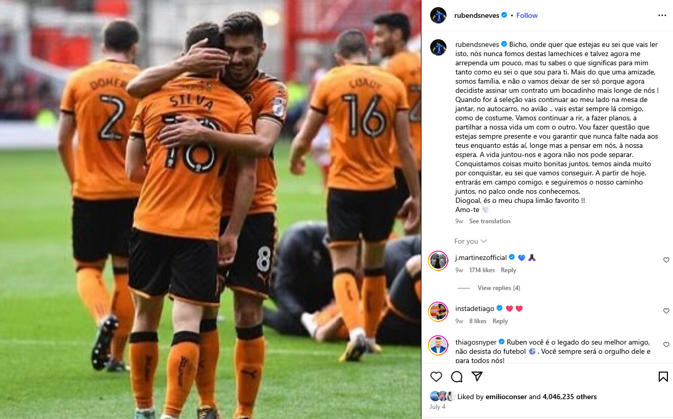 Rúben Neves: "La persona que puso esta foto en la portada de la revista no merece ser feliz"