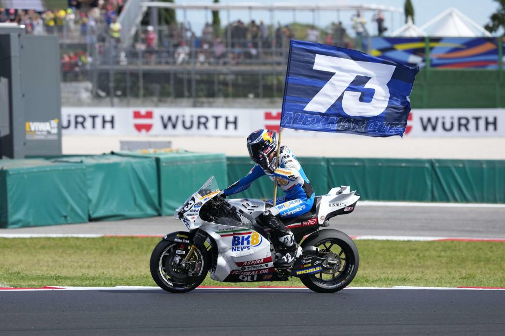 Álex Márquez, en Misano.