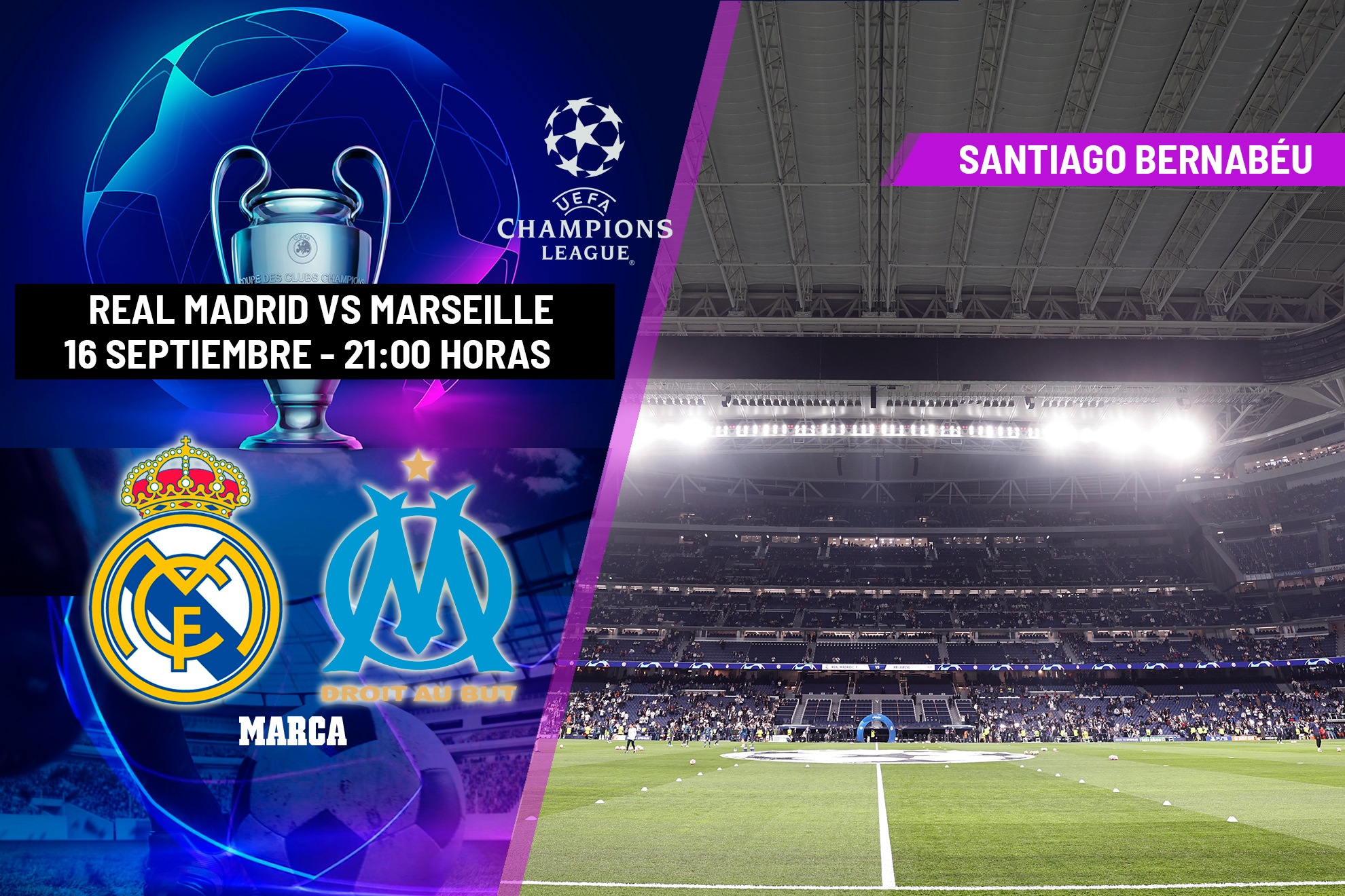 Alineación confirmada del Real Madrid contra el Olympique de Marsella ...