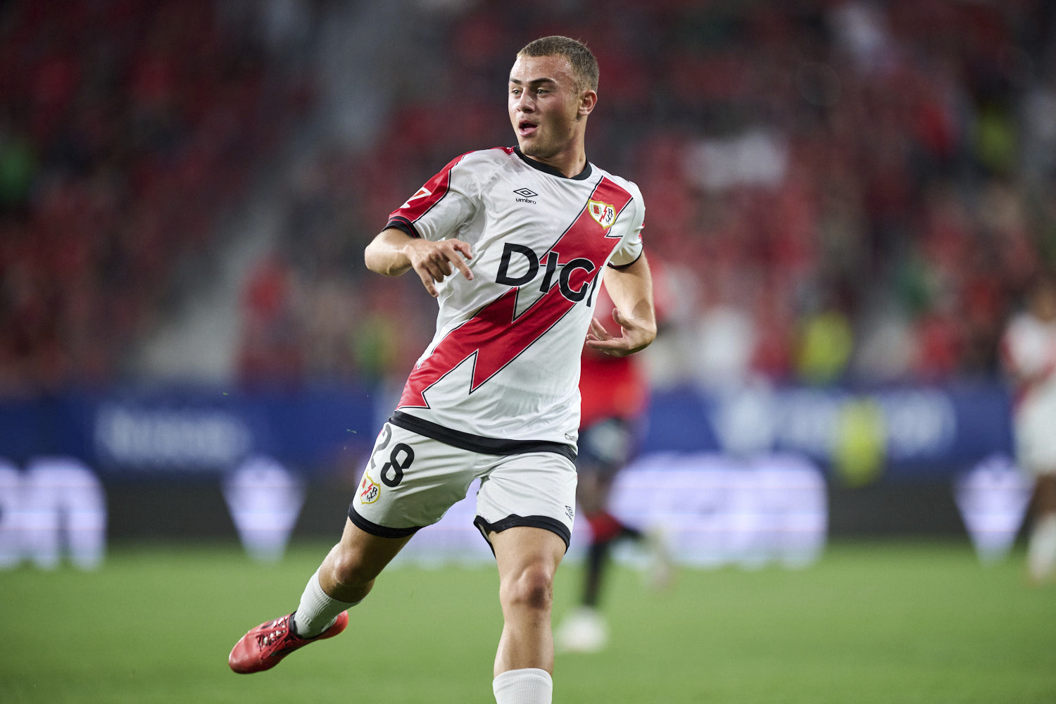 Samu Becerra, en su debut en LaLiga ante Osasuna