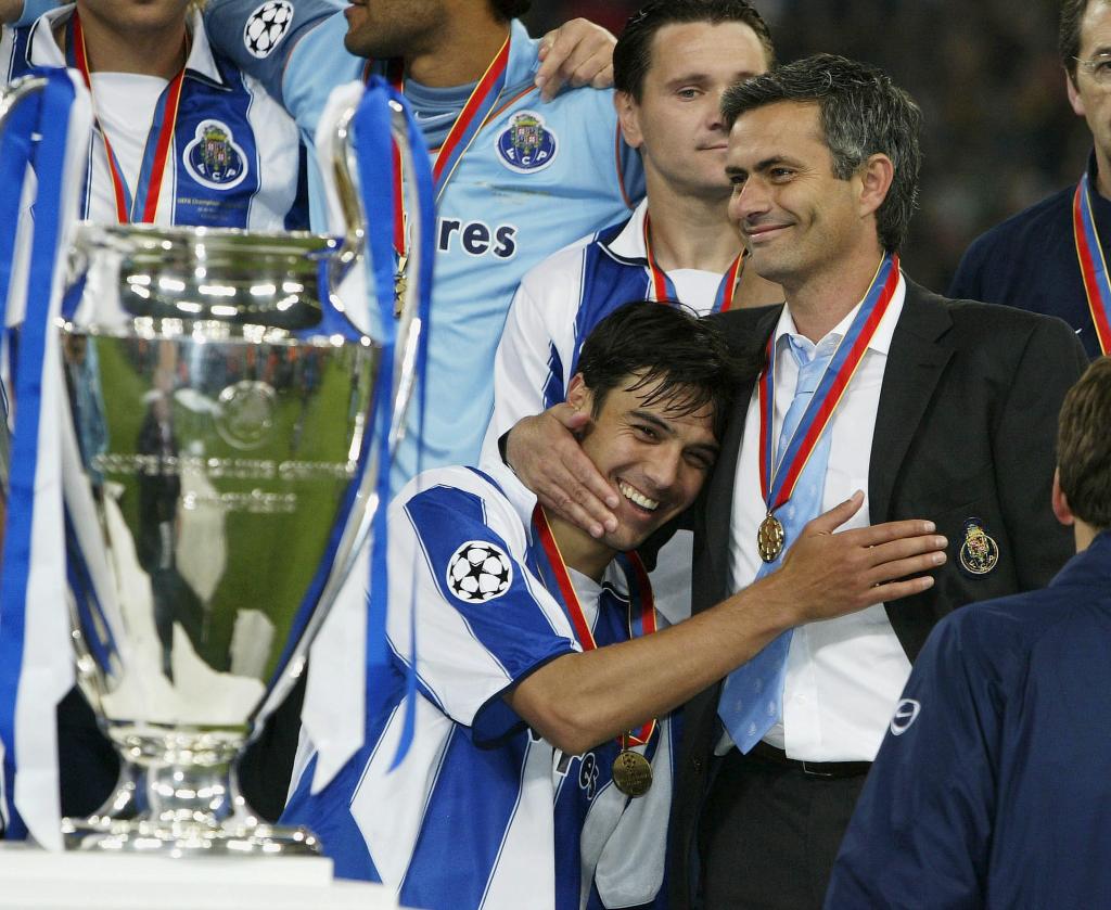 José Mourinho, después de ganar la Champions con el Oporto.