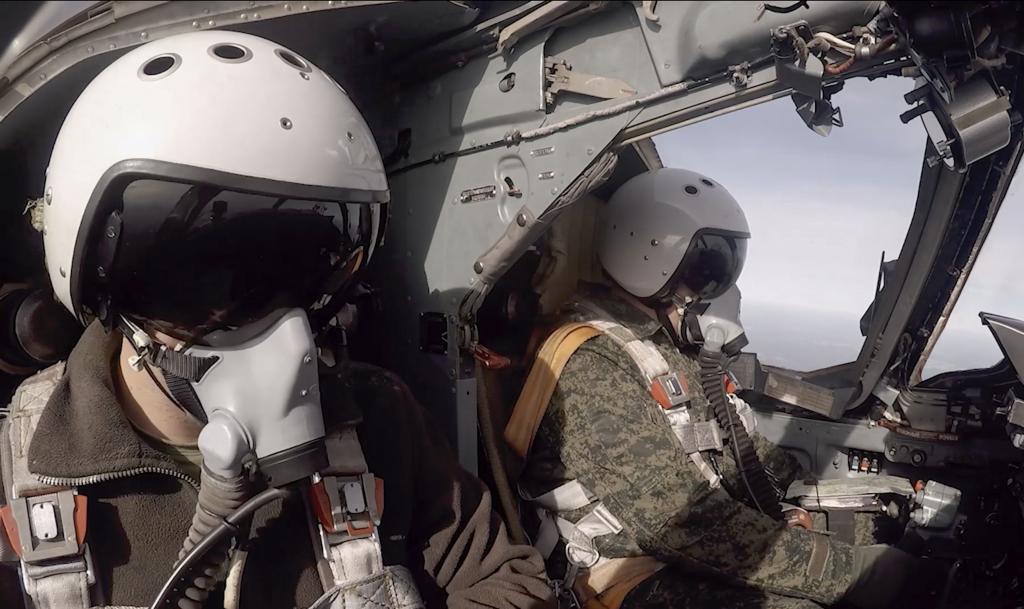 Pilotos de cazas rusos.
