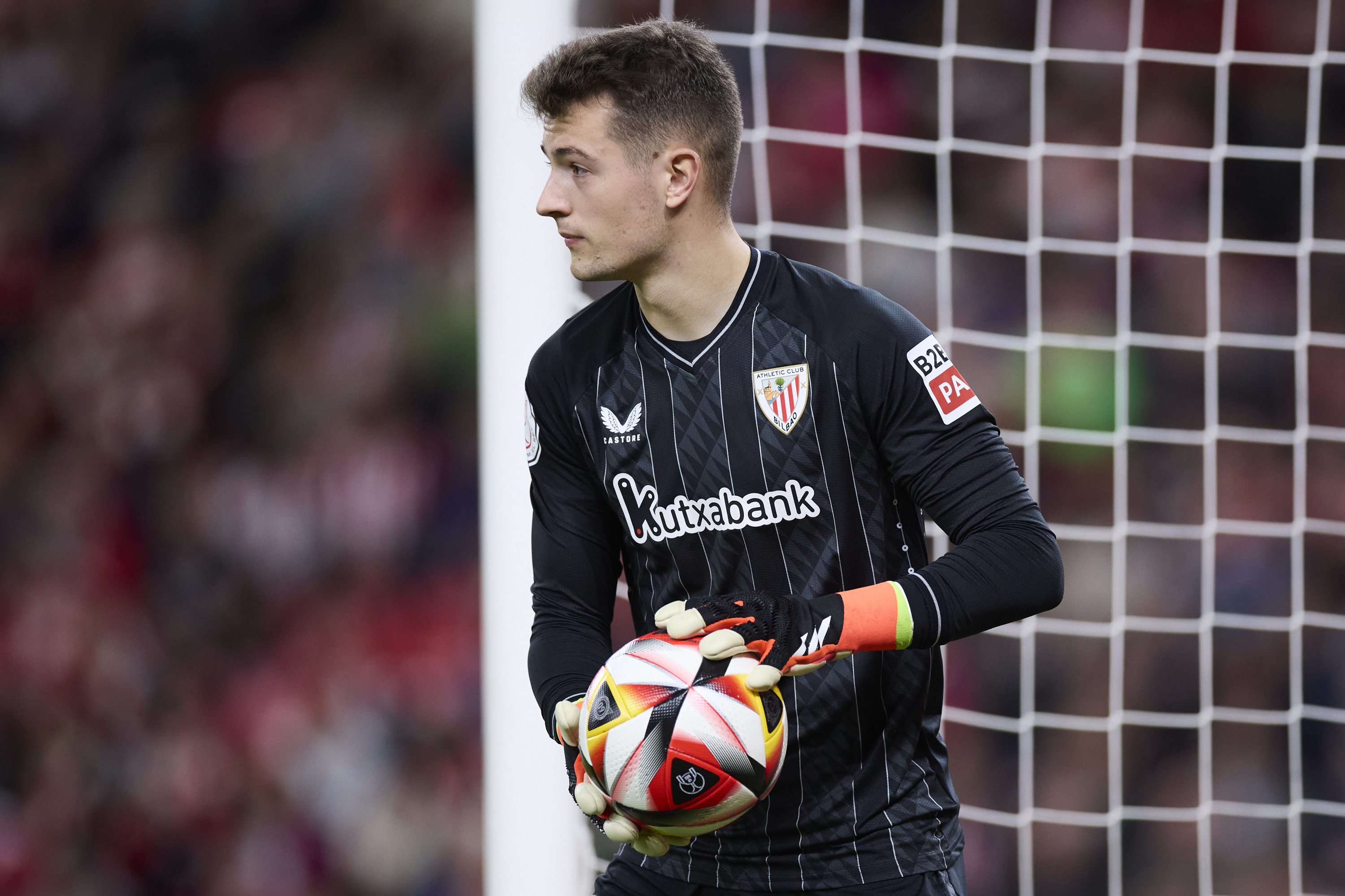 Julen Agirrezabala en un partido de Copa con el Athletic.