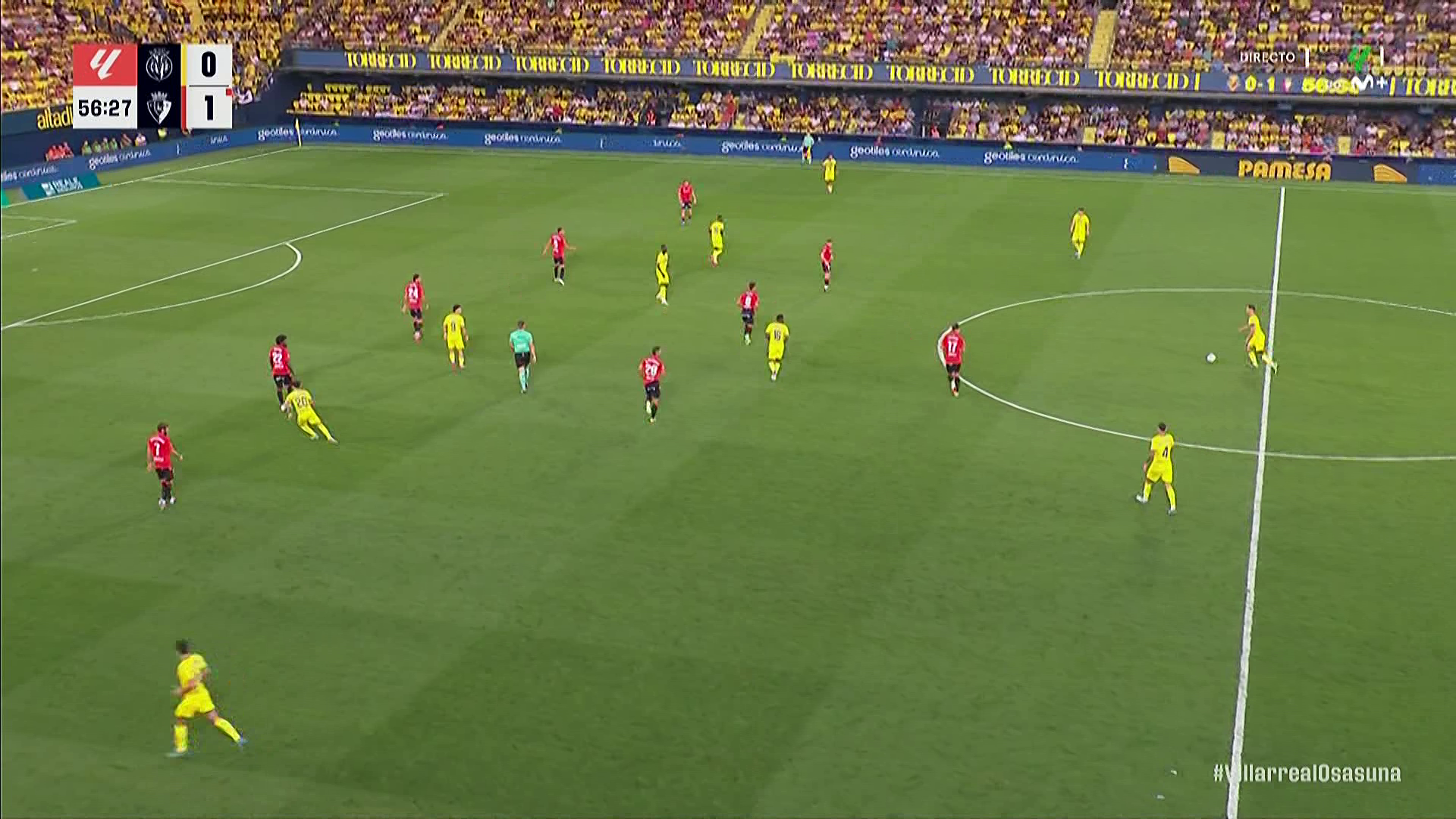 Plateeamiento en el segundo tiómpo