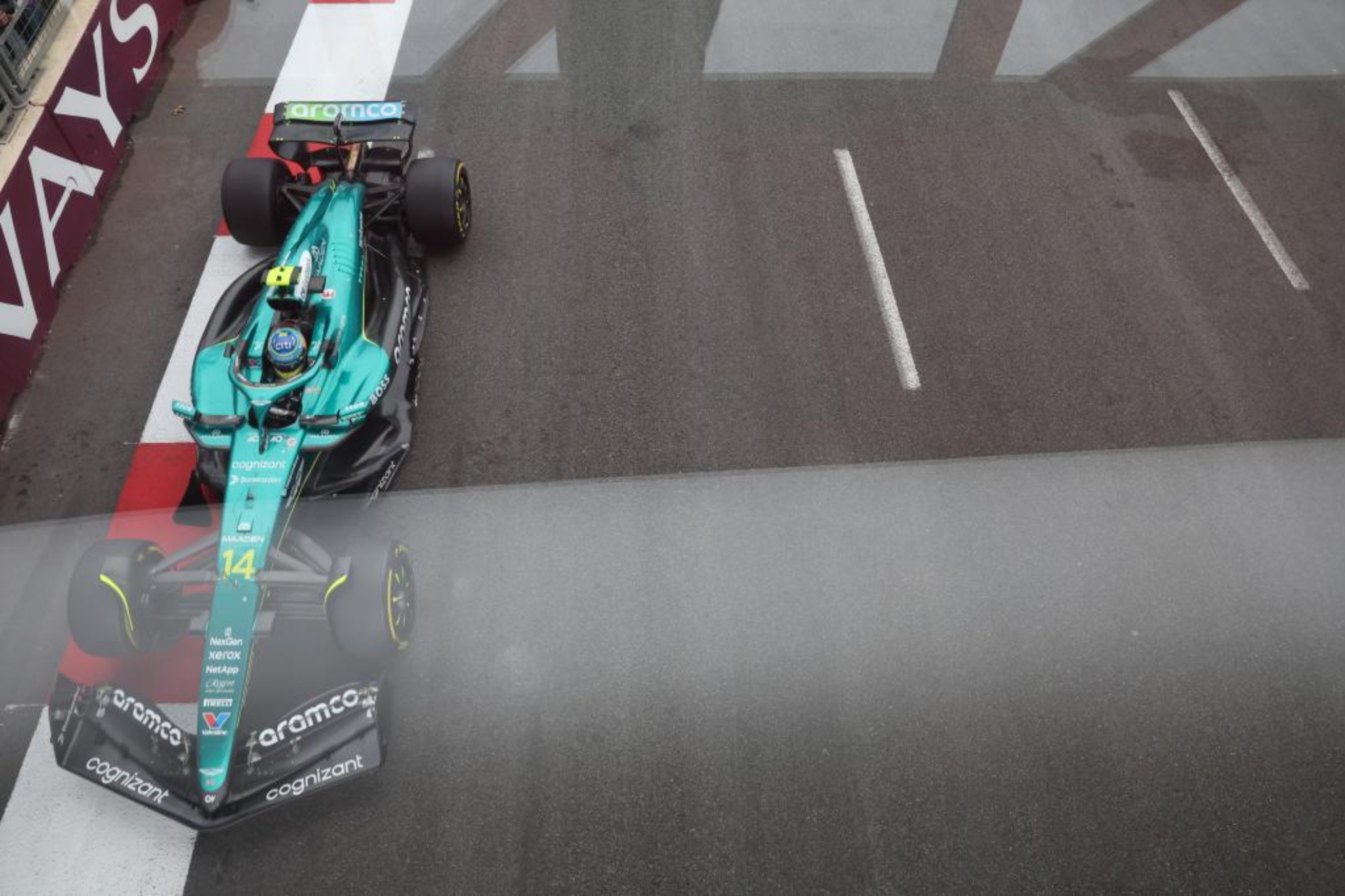 Alonso, en acción.