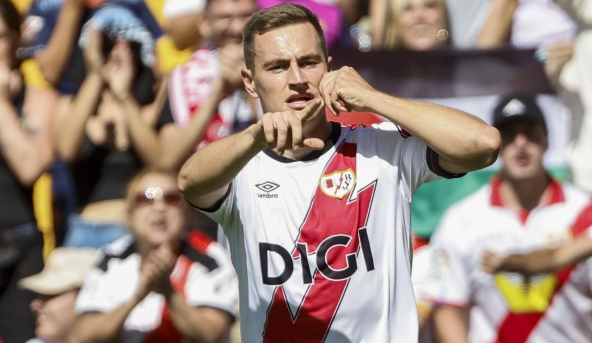 Gol de Jorge De Frutos (1-1) en el Rayo Vallecano 1-1 Celta de Vigo