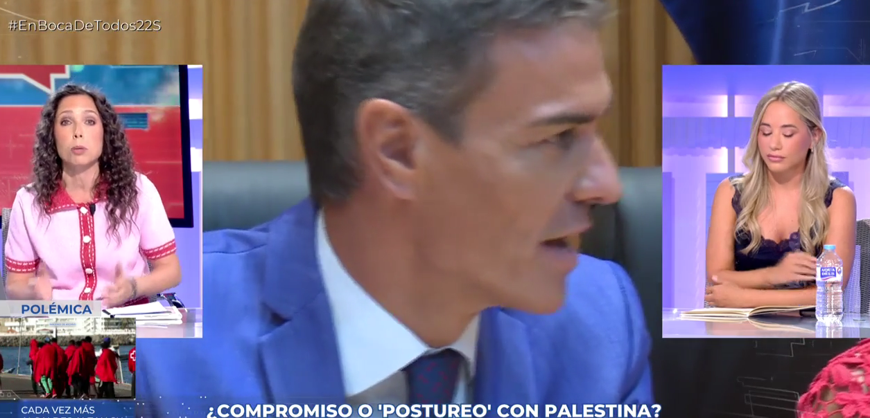 Tenso cara a cara entre Noelia Núñez y Marta Nebot sobre la Guerra en Gaza  y Pedro Sánchez: "¿Te entra algo por la oreja?"