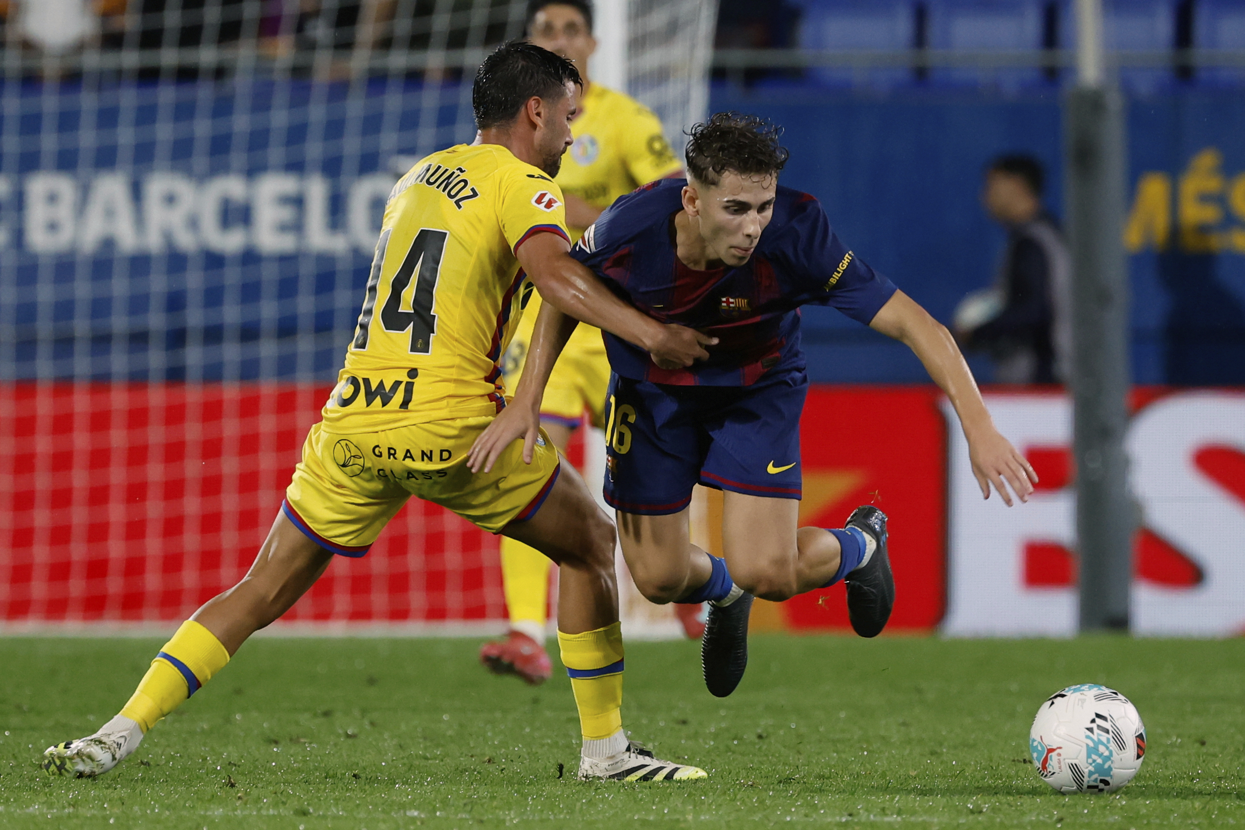 Fermín, en el partido frente al Getafe.