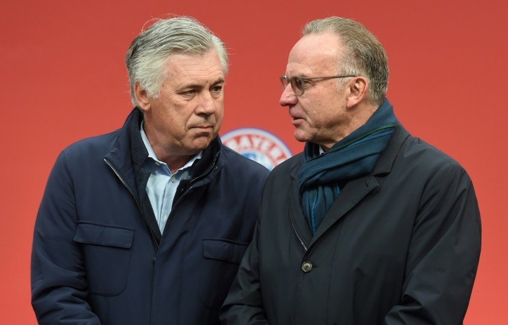 Ancelotti y Rummenigge.