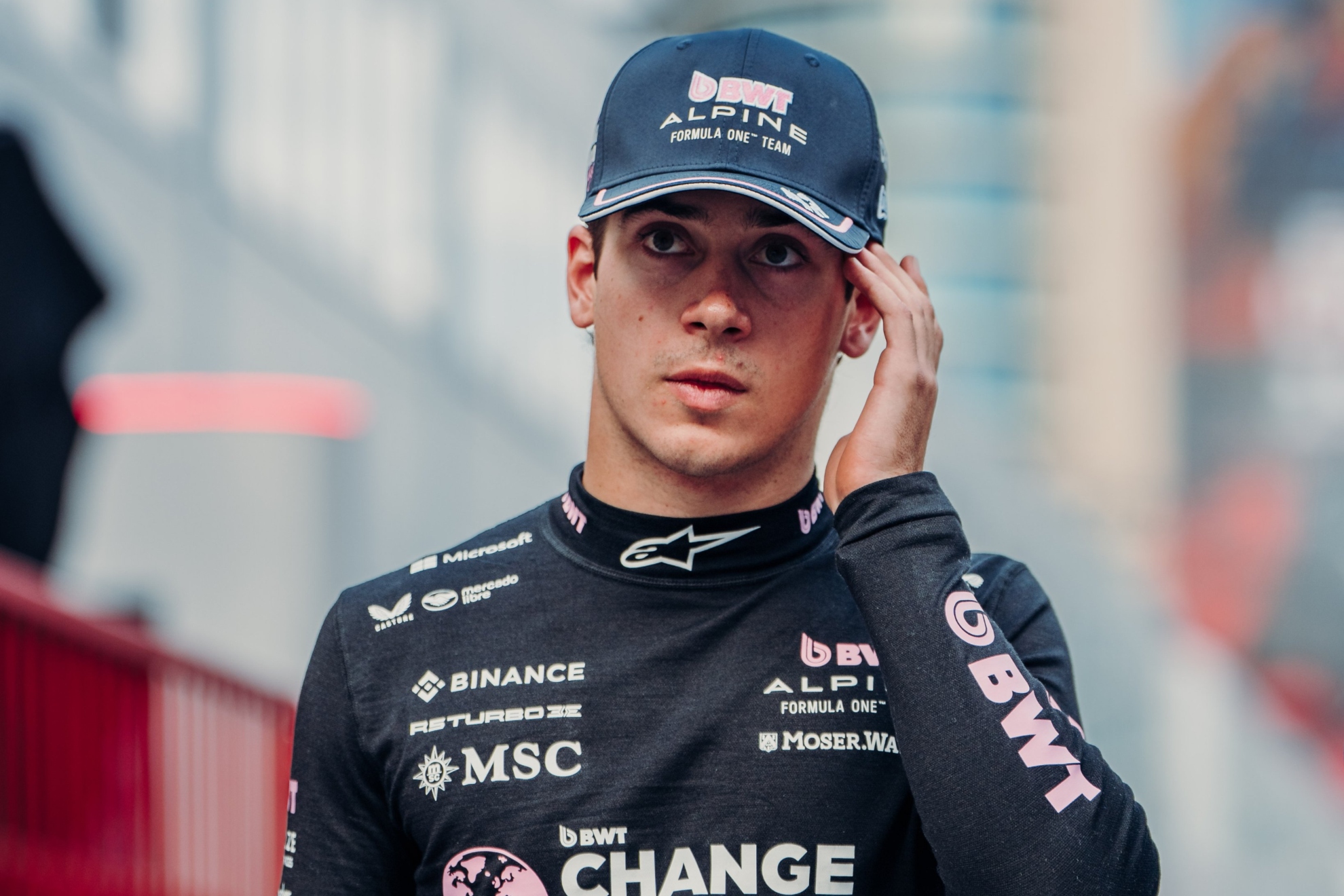 Franco Colapinto tras la sesión de clasificación del GP de Azerbaiyán.