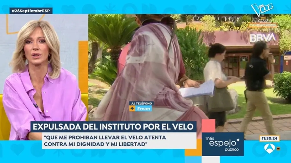 Eman atendió a 'Espejo Público' vía telefónica.