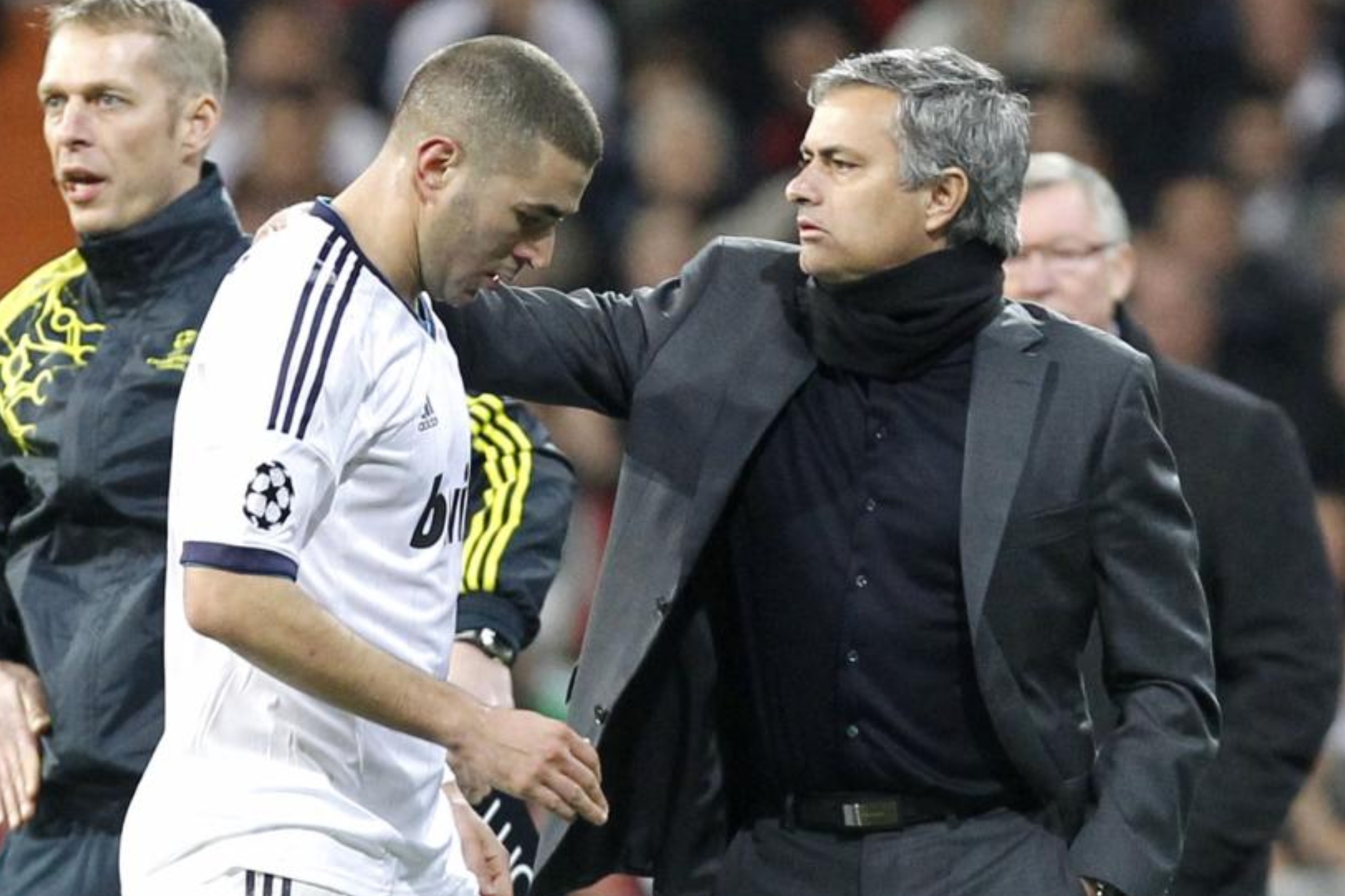Karim Benzema y José Mourinho en el Real Madrid.