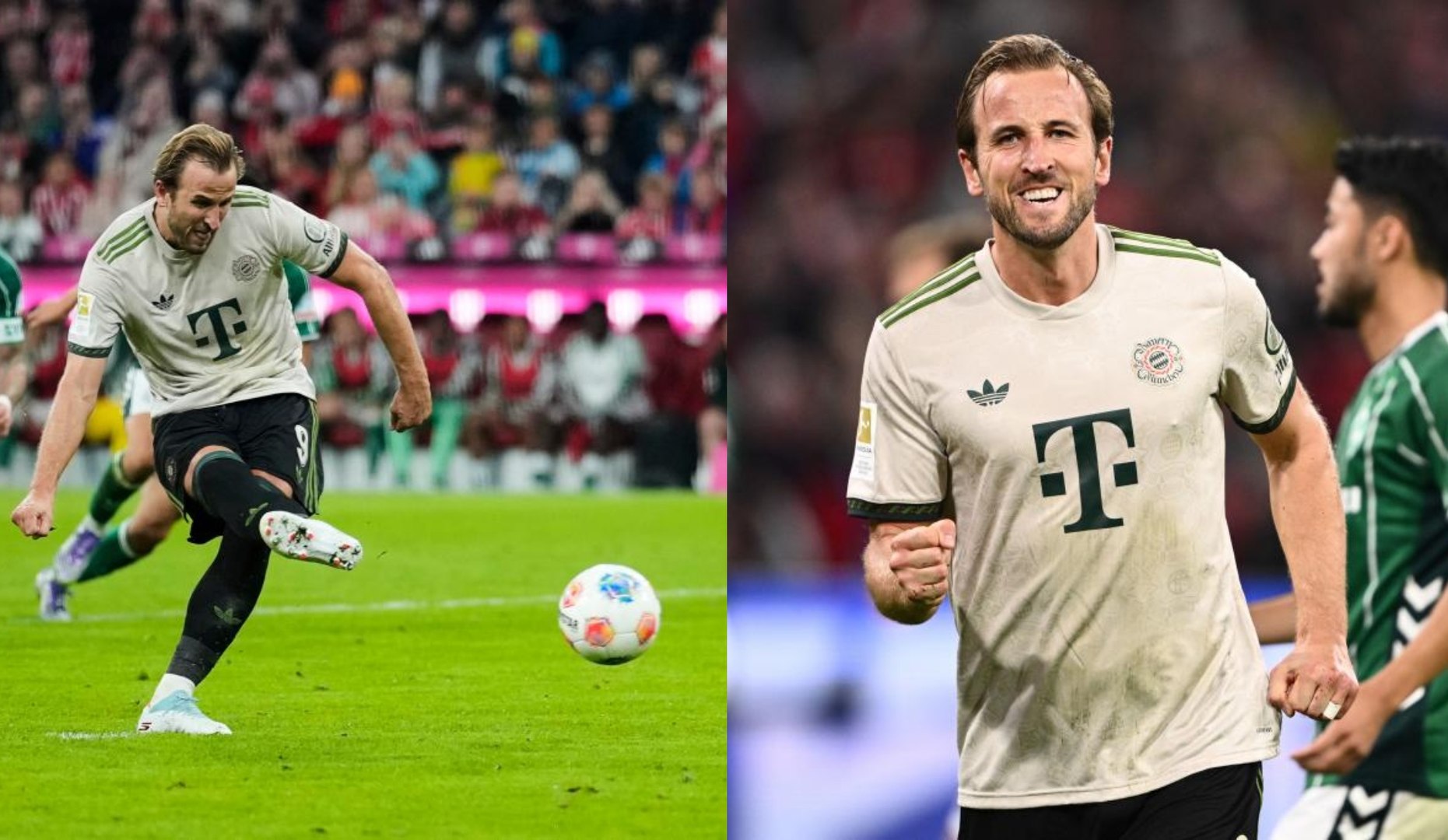 Con el doblete en la victoria del conjunto bávaro frente al Werder Bremen (4-0), el delantero inglés se ha convertido en el jugador que más pronto ha llegado a 100 goles con un club.