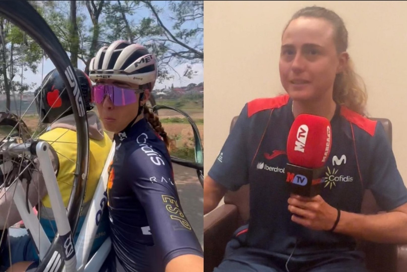 La divertida corredora española cuenta en MARCA cómo fue su pinchazo para 'celebrar' la medalla de bronce sacada en la ruta.