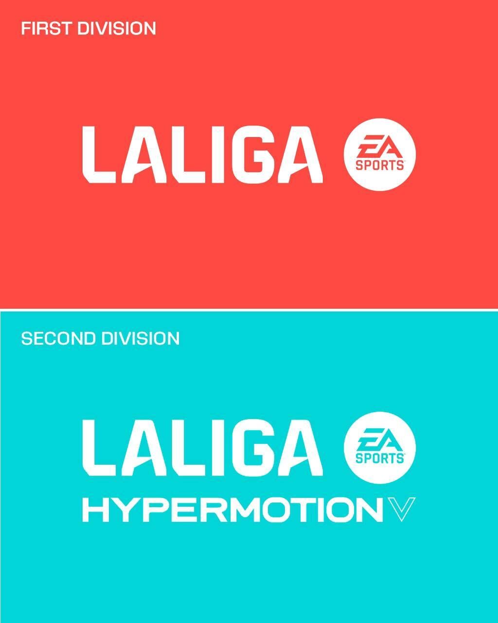 Los logos de LaLiga EA Sports y LaLiga Hypermotion